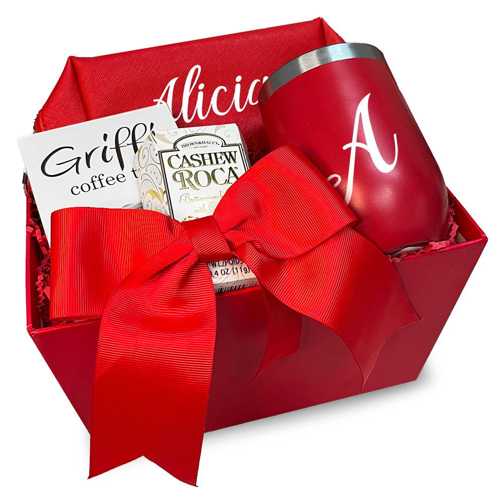 Cesta Rossa Decorada