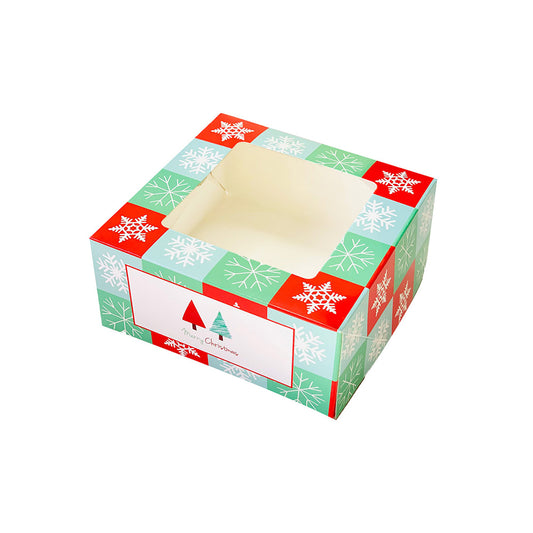Caja Navideña con Ventana (Paquete de 6)