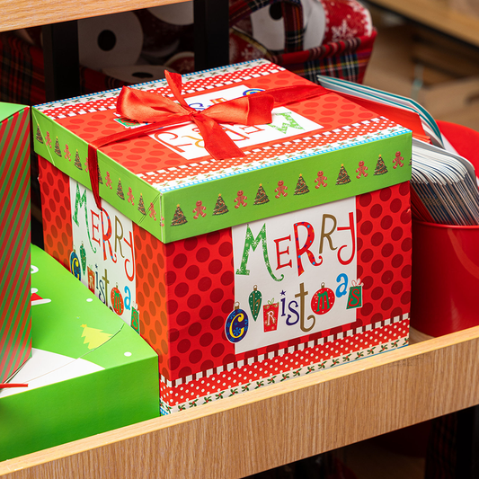 Caja Navideña con Tapa Grande