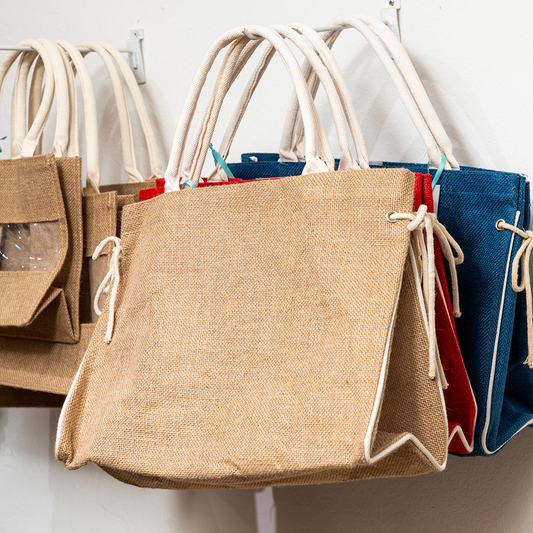 Bolso de Yute Tie-Up