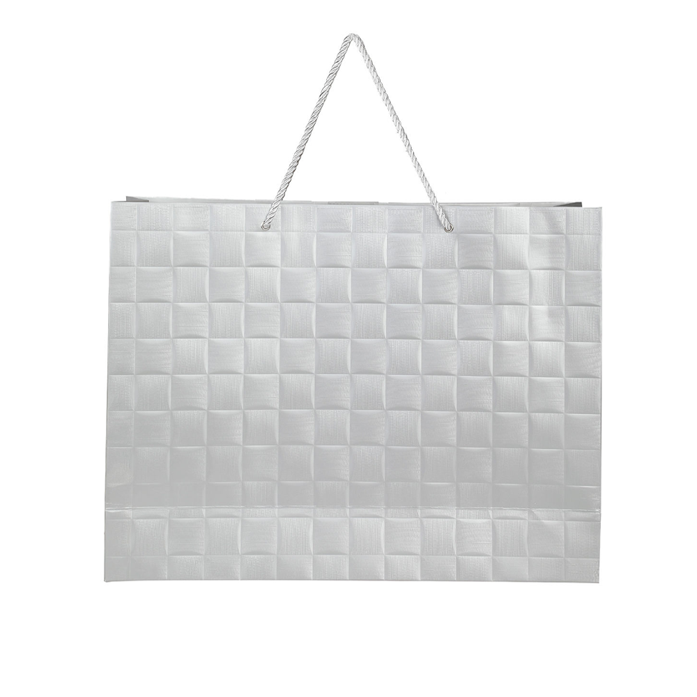 Bolsa Plateada con Relieve