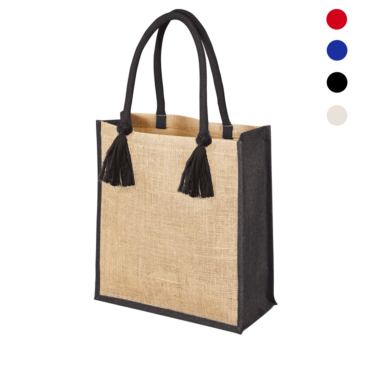 Bolso de Yute con Borlas