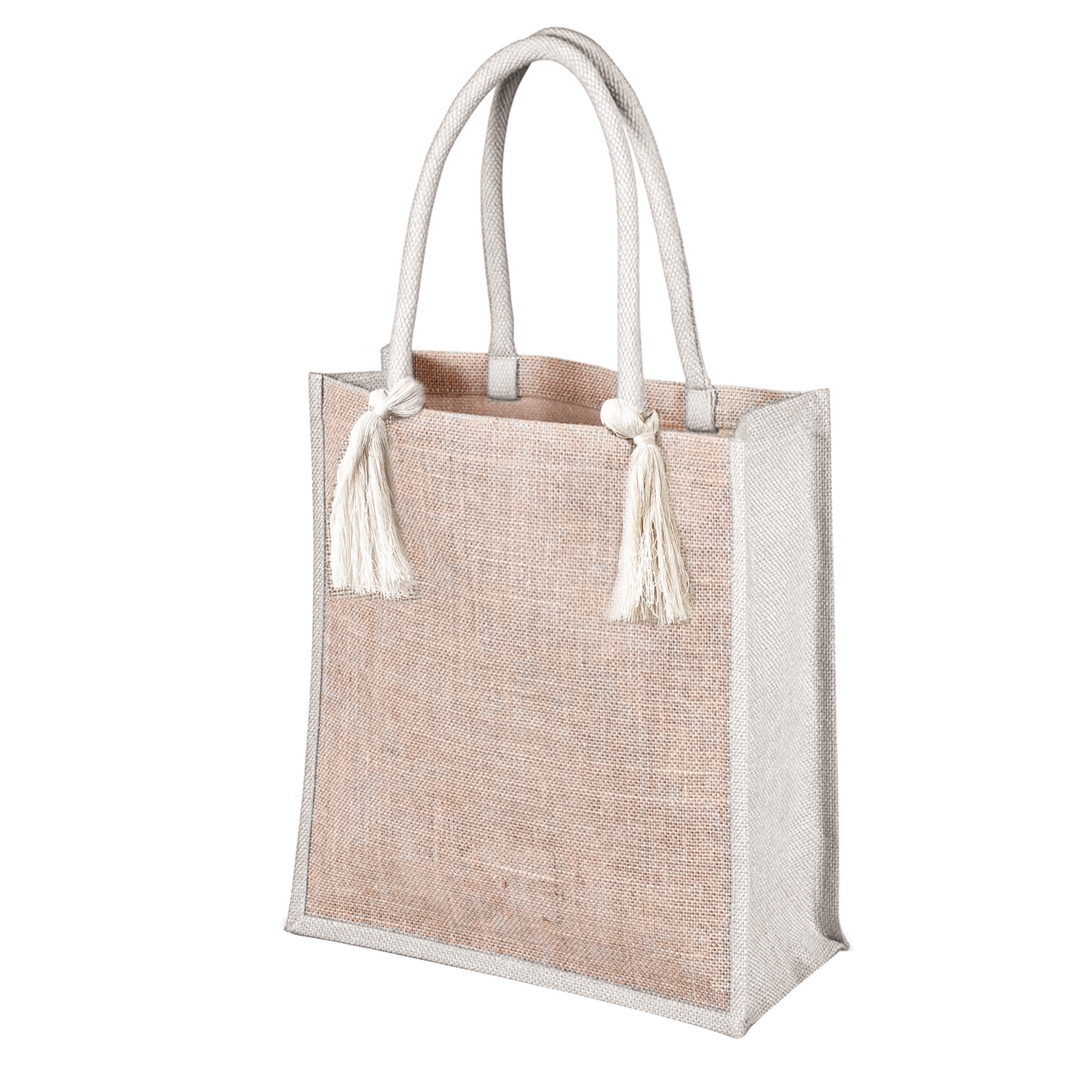 Bolso de Yute con Borlas