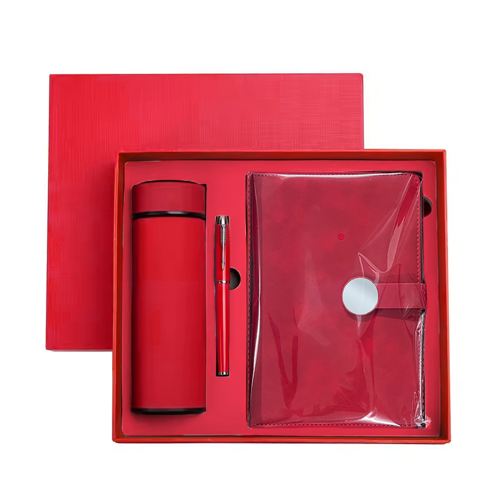 Set Corporativo Libreta, Botella Térmica y Lapicero