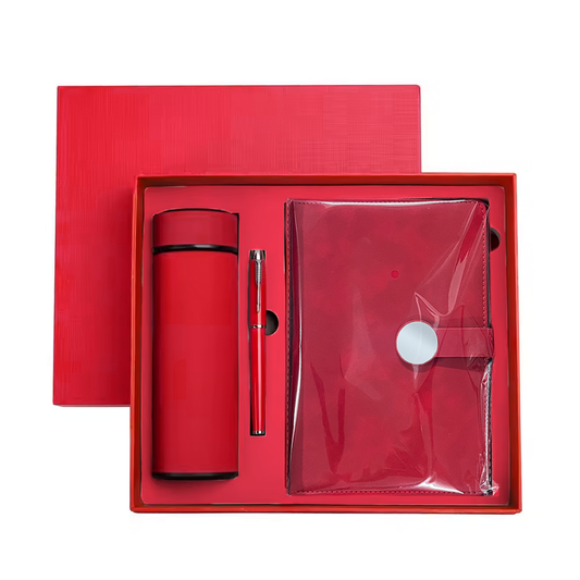 Set Corporativo Libreta, Botella Térmica y Lapicero