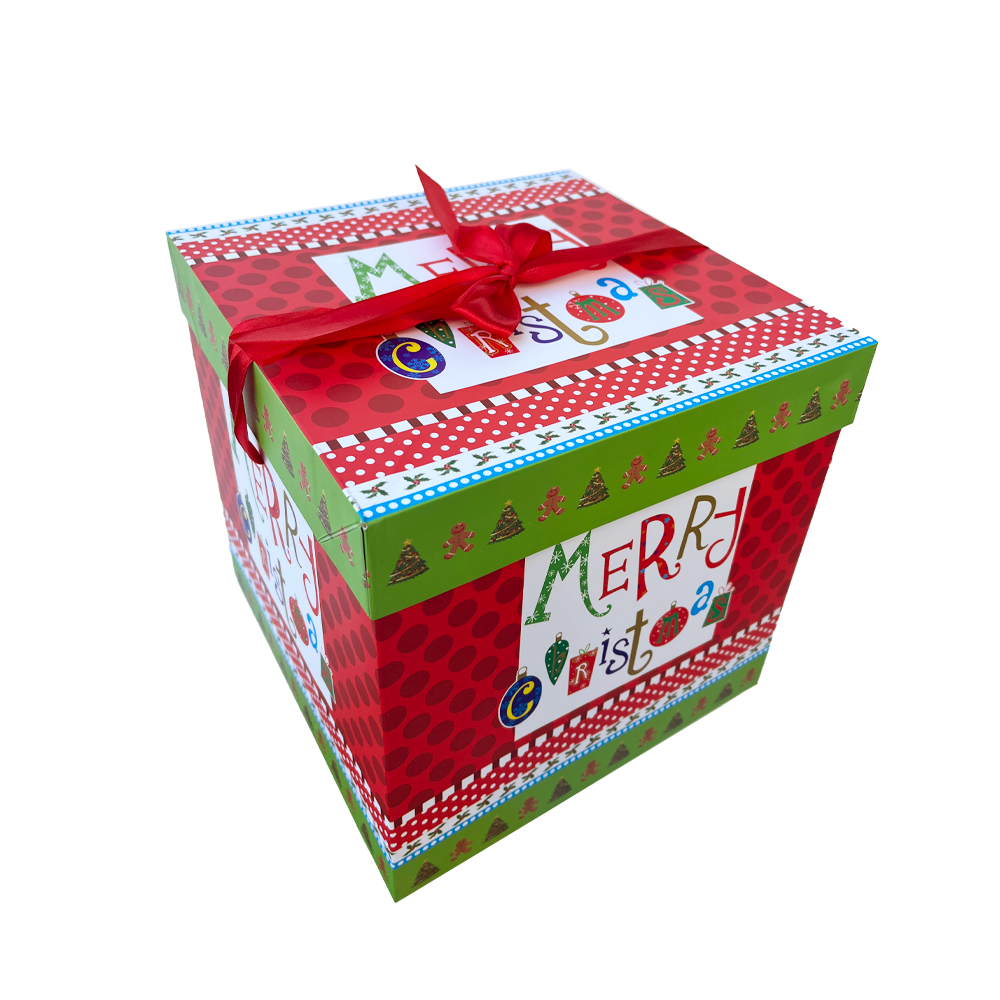 Caja Navideña con Tapa Grande