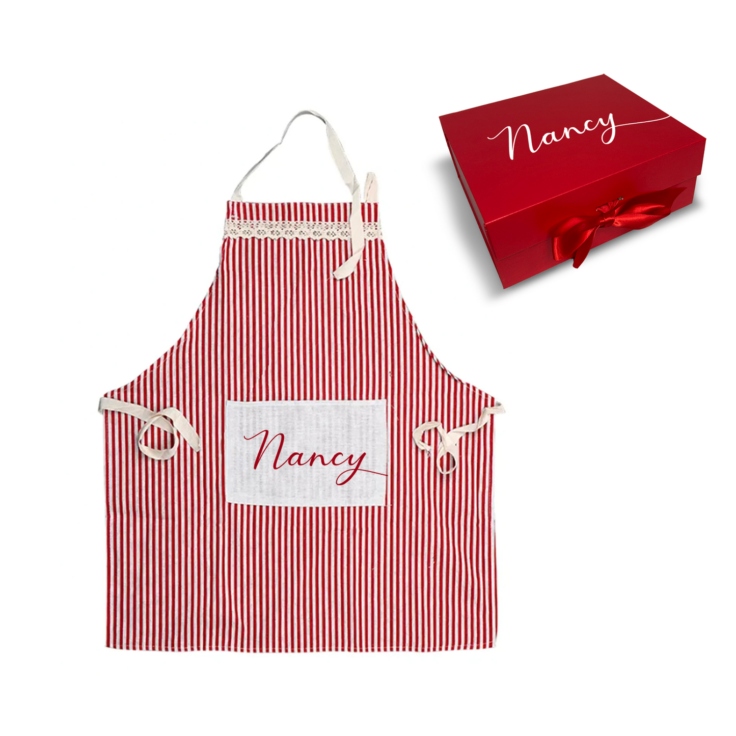 Delantal a Rayas Personalizado