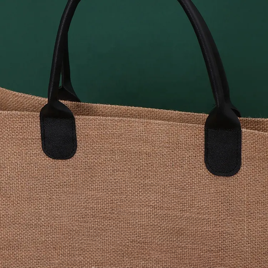 Bolso de Yute Dark Leather