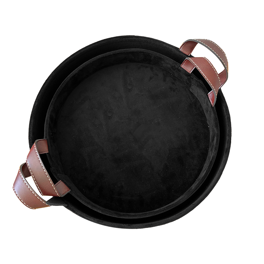 Bandeja Circular de Terciopelo