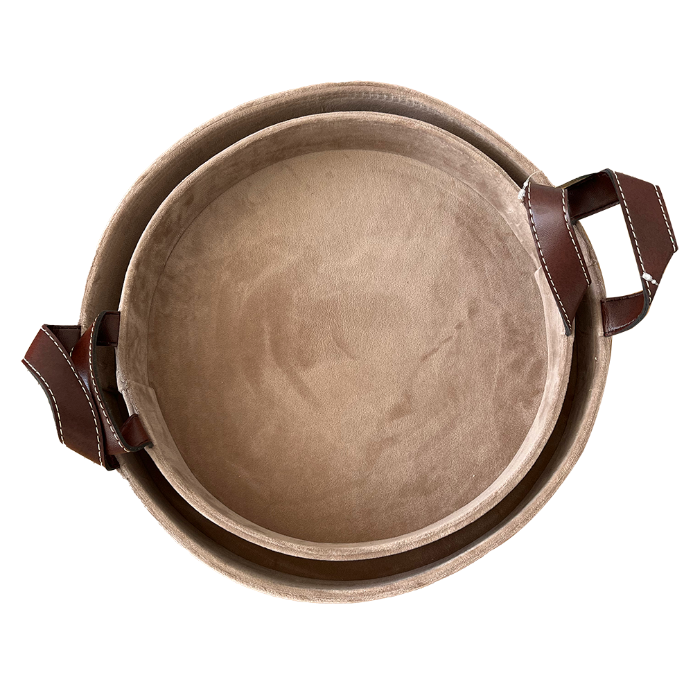 Bandeja Circular de Terciopelo