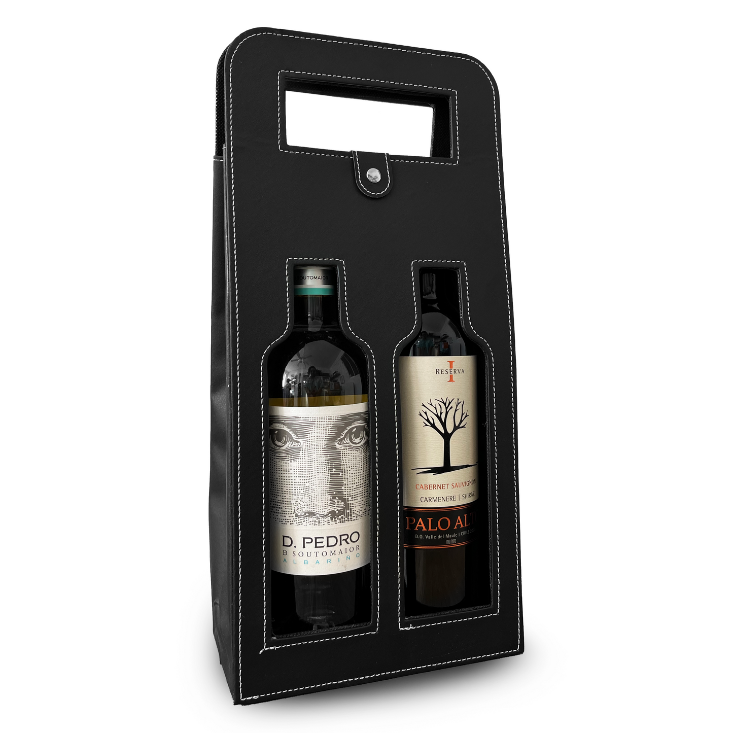 Estuche Faux-Leather 2 Botellas