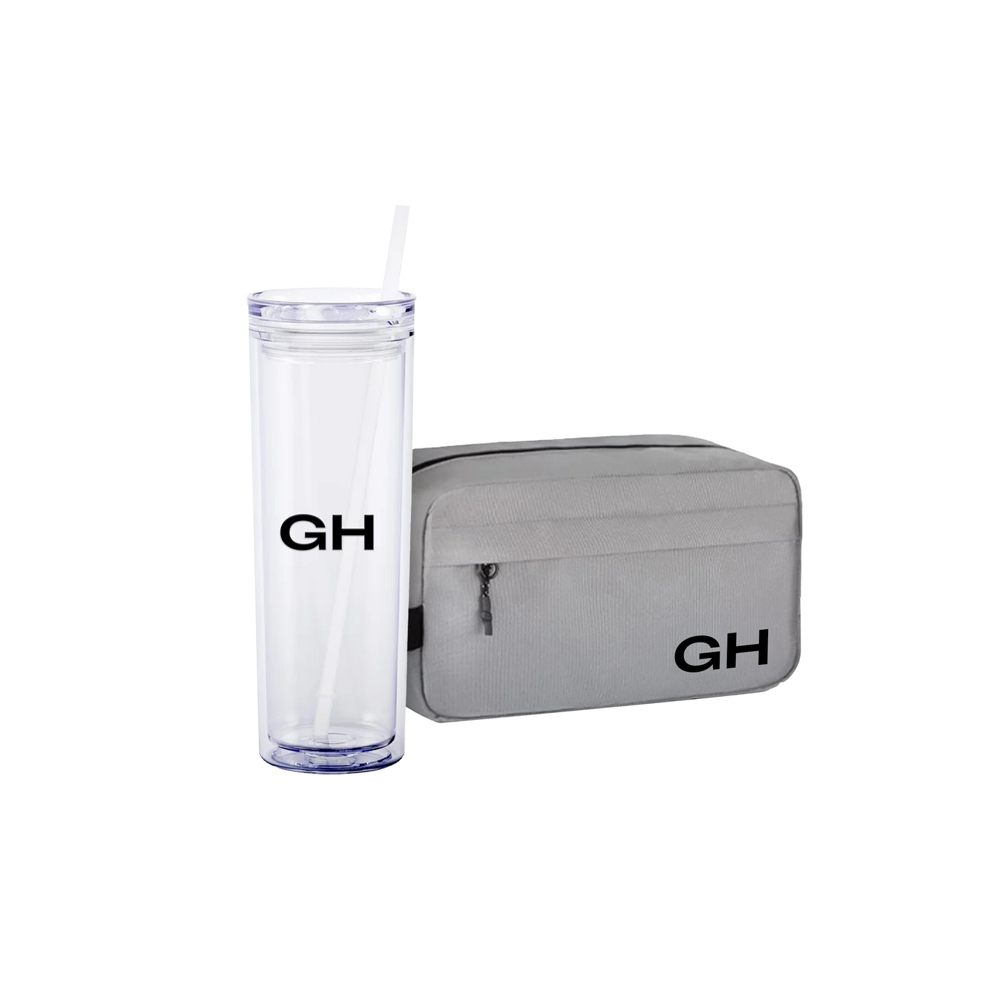 Kit 54 - Neceser Golf y Vaso Largo Clear
