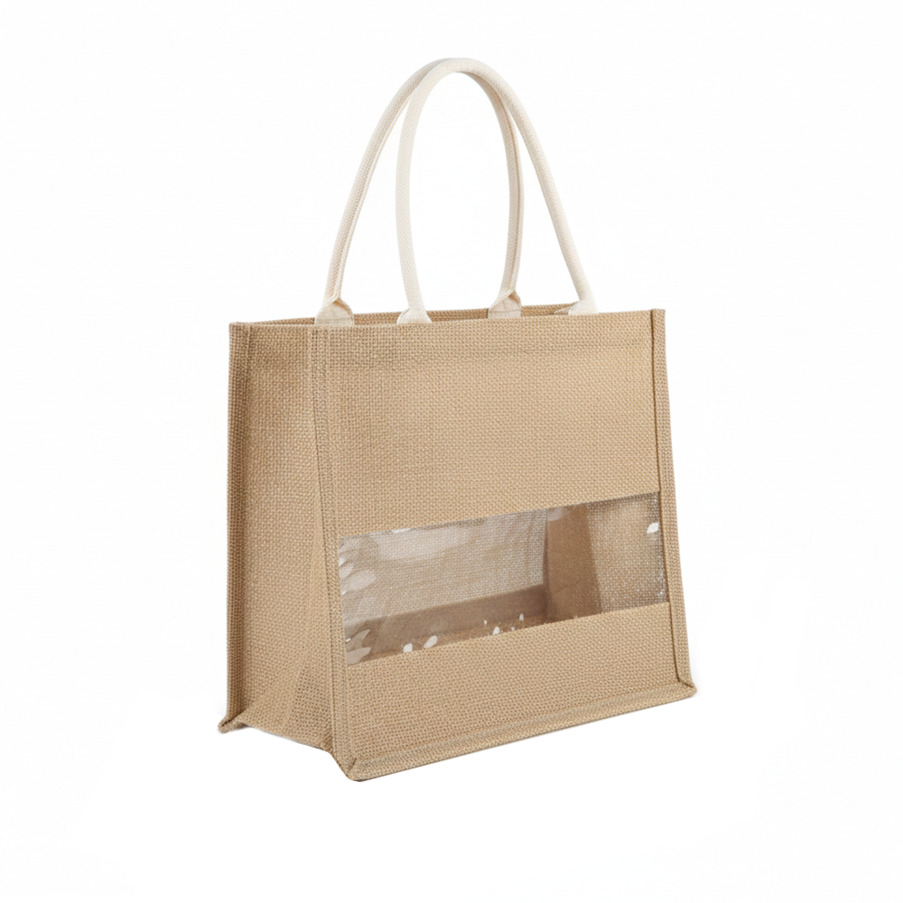 Bolso de Yute Transparente