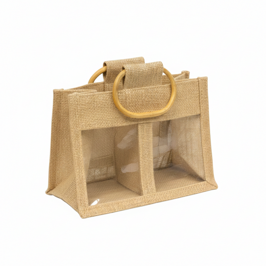 Bolso de Yute de 2 Ventanas