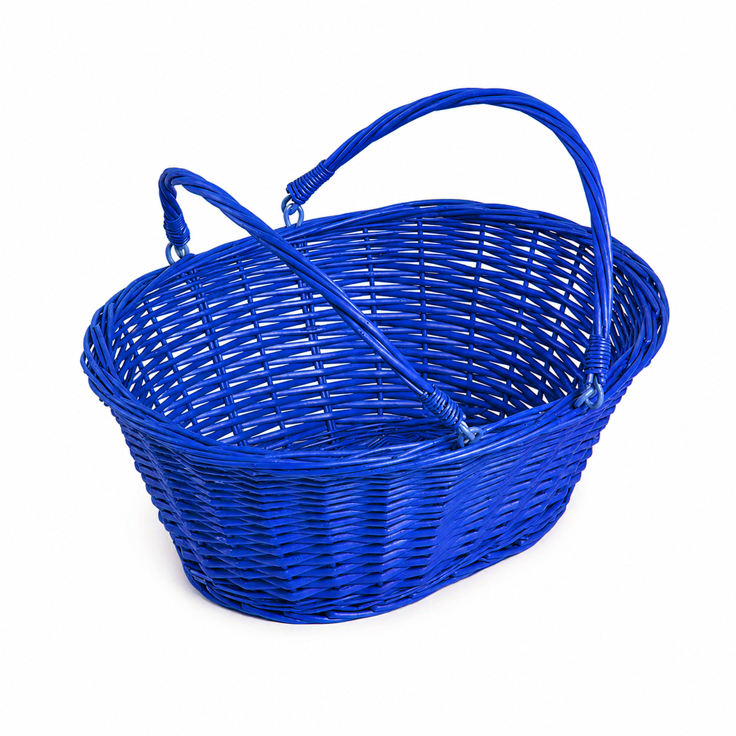 Cesta Mimbre Asa Plegable
