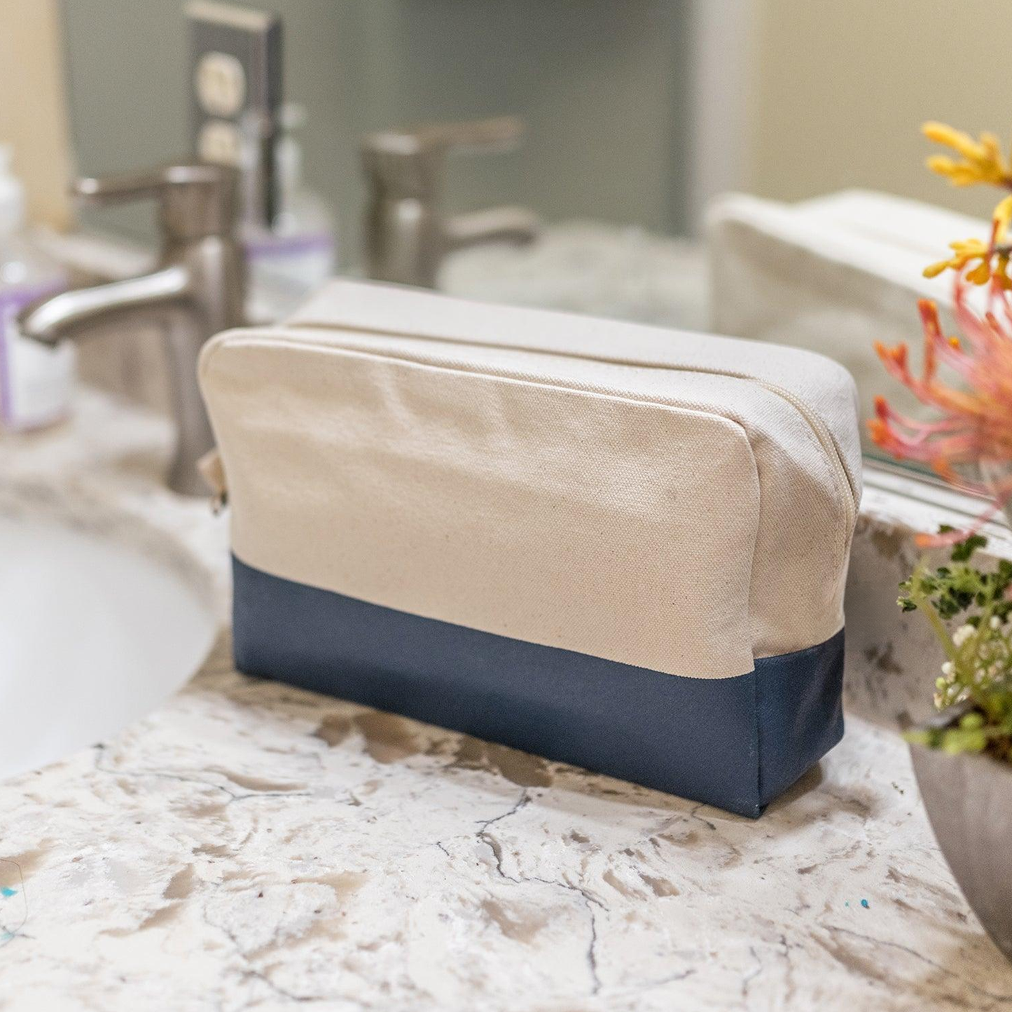 Neceser Canvas Leather