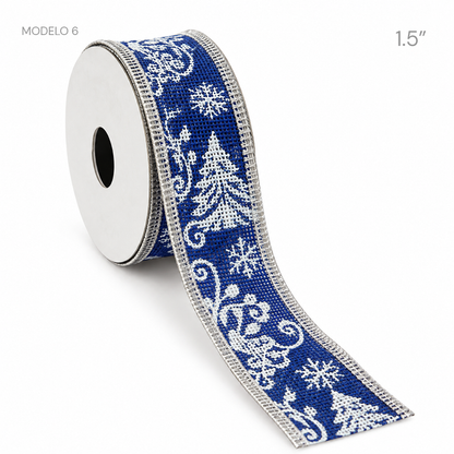 Rollos de Cinta Navideña (Paquete de 10)