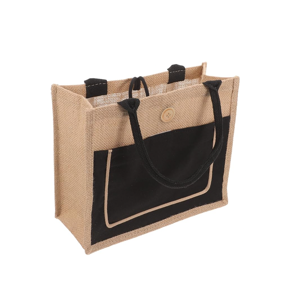 Bolso yute negro hotsell