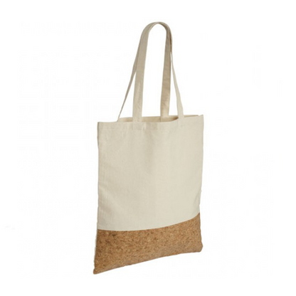 Bolso Canvas Beige y Corcho