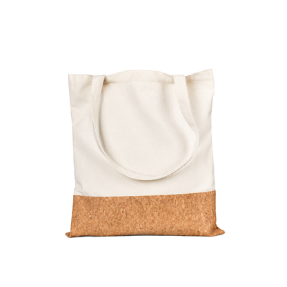 Bolso Canvas Beige y Corcho