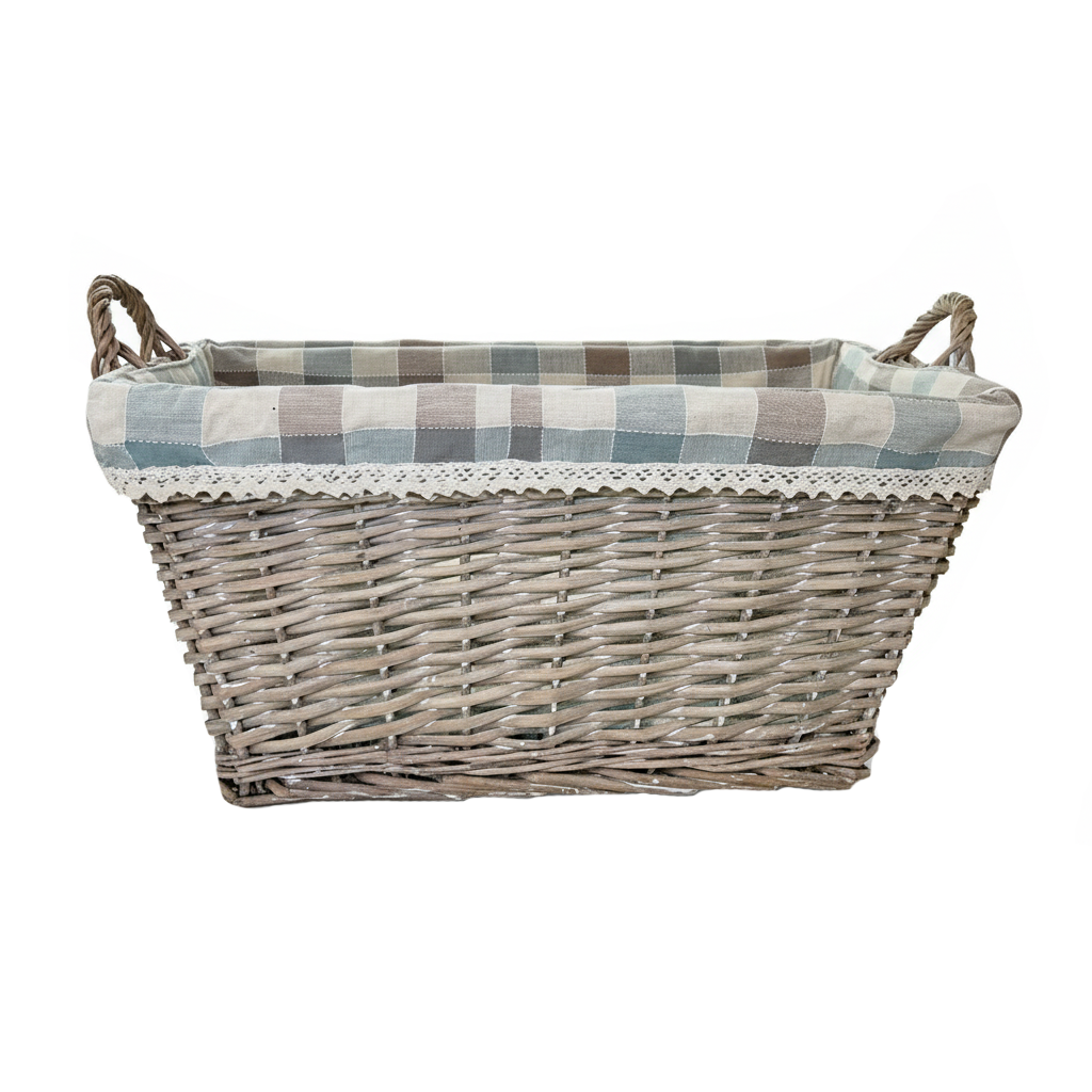 Cesta de Cuadros Rectangular