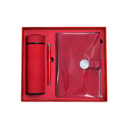 Set Corporativo Libreta, Botella Térmica y Lapicero
