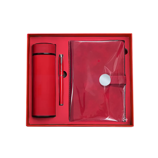 Set Corporativo Libreta, Botella Térmica y Lapicero